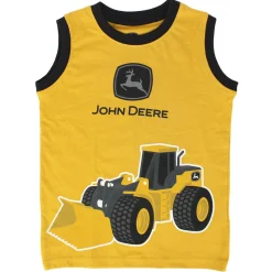 Children's John Deere Construction Wheel Loader Muscle T-Shirt