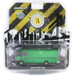Chrome Green Machine ~ 1/64 2020 Step Van with Traffic Cone Mounts, Village of Arlington Heights, Hobby Exclusive