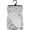 Cool Gray & White Sherpa Blanket