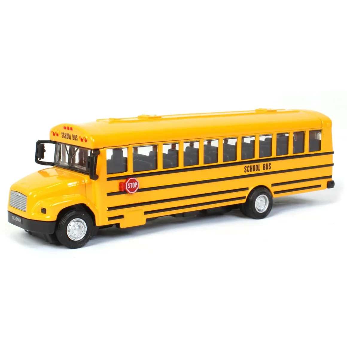 Die-Cast 7.5 Inch Pullback School Bus
