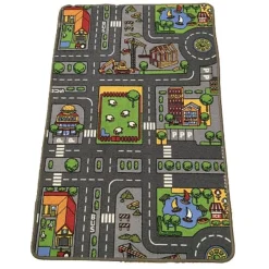 Double-Sided Farm & Street Play Carpet, 32in x 47in
