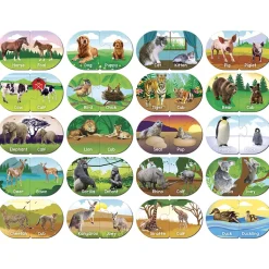 Educational Matching - Animals Jigsaw Puzzles