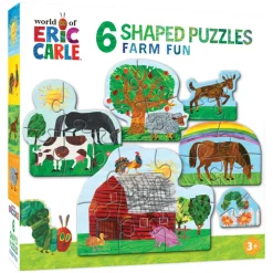 Eric Carle Farm Life 6-Pack Mini Shaped Puzzles