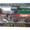 ERTL Die-cast Horse Drawn Cart Gift Bank, Happy Holidays