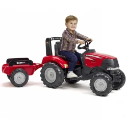Falk Case IH Puma 240CVX Pedal Tractor Ride On with Trailer