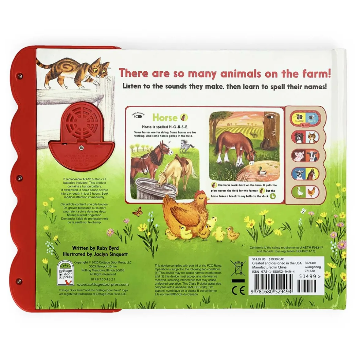 Farm Animals, Interactive Sound Board Book