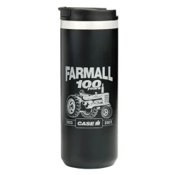 Farmall 100 Years 18oz Stainless Steel Black Travel Tumbler