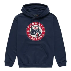 Farmall Antique Sign Navy Blue Hooded Sweatshirt
