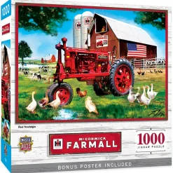 Farmall Red Nostalgia 1000 Piece Puzzle with Poster