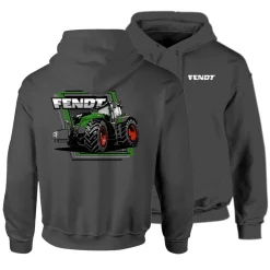Fendt 1050 Tractor Charcoal Grey Hooded Sweatshirt