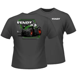 Fendt 1050 Tractor Charcoal Gray Short Sleeve T-Shirt