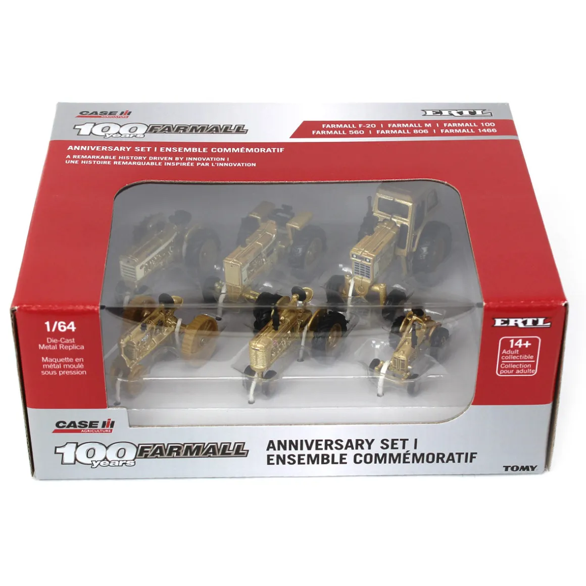 Gold Chase ~ 1/64 Limited Edition Farmall 100th Anniversary Set