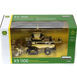 Gold Chrome ~ 1/64 John Deere X9 1100 Combine on Tracks, 2022 John Deere EXPO