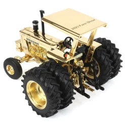 Gold Chrome Chase Unit ~ 1/32 Farmall 1206 w/ ROPS, Rear Duals & 3-point Hitch, 2023 Farm Show