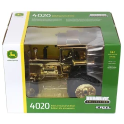 Gold Chrome Chase Unit ~ 1/16 John Deere 4020 Wide Front w/ Cab, 60th Anniversary Collector Edition