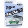 Green Chrome Chase Unit ~ 1/64 1981 Ford Mustang Ghia Coupe with Ski Roof Rack, Medium Blue Glow, Hobby Exclusive