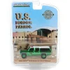 Green Chrome Super Chase ~ 1/64 1990 Chevrolet Suburban K20 Scottsdale, US Border Patrol, Hobby Exclusive