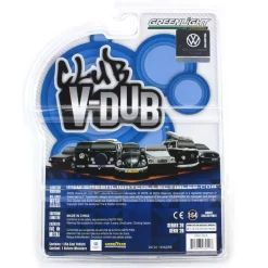Green Chrome Super Chase ~ 1/64 1952 Volkswagen Split Window Beetle, Falken Tire, Club Vee-Dub Series 20