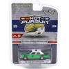 Green Chrome Super Chase ~ 1/64 1983 Ford LTD Crown Victoria, US Customs & Border Patrol, Hot Pursuit Special Edition