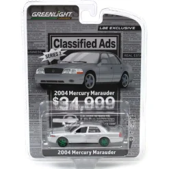 Green Machine ~ 1/64 2004 Mercury Marauder, Silver, Classified Ads Series 2, LBE Exclusive