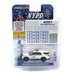 Green Machine ~ 1/64 2020 NYPD Ford Police Interceptor Utility, Hot Pursuit, Hobby Exclusive