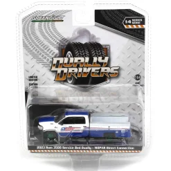 Green Machine ~ 1/64 2023 Ram 3500 Service Bed Dually, Mopar Direct Connection, Dually Drivers Series 14