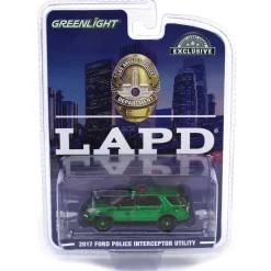 Green Machine Chase Unit ~ 1/64 2017 Ford Police Interceptor Utility, LAPD Bomb Detection K-9 Section, Hobby Exclusive
