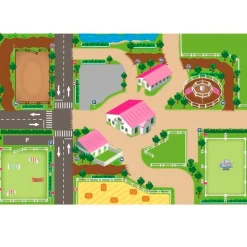 Horse Riding School Playmat by Kids Globe (Approx. 39" x 59")