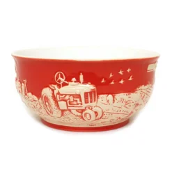 IH Farmall & Case IH Double Side Small Raised-Relief Stoneware Bowl