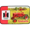 IH Farmall Cub Tractor in Field Scene Welcome Mat, 30in x 17.75in