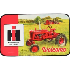 IH Farmall Cub Tractor in Field Scene Welcome Mat, 30in x 17.75in