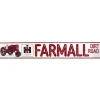 IH Farmall M Dirt Road Embossed Metal Street Sign with Distressed Finish, 36in x 6in