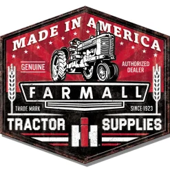 IH Farmall Made in America Tractor Supplies Tin Sign