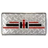 IH Logo Diamond Plate 12in x 6in License Plate