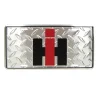 IH Logo Diamond Plate License Plate