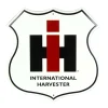 IH Logo Embossed Highway Badge Tin Sign 12in x 12in