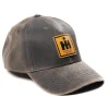 IH Logo Leather Emblem Oil Distressed Premium Cap