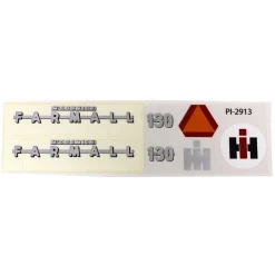 IH McCormick Farmall 130 Pedal Tractor Decal Set