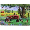 IH McCormick Farmall Tractor with Wildlife Embossed Metal Sign, 16.75in x 12in