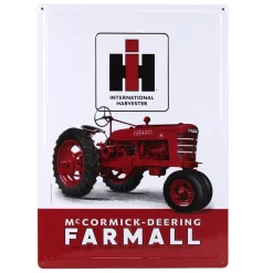 IH McCormick-Deering Farmall H Tractor Metal Sign, 12in x 17in