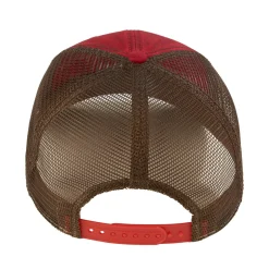 IH Patch Logo Red & Brown Cap w/ Mesh Back & Weathered Appearance