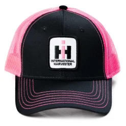 IH Stitched Logo Black with Pink Mesh Back Hat
