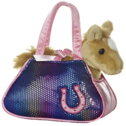 7in Betsey Horse Bling Pet Carrier Fancy Pals Plush Animal by Aurora