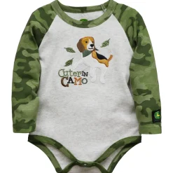 Infant John Deere Cuter in Camo Long Sleeve Bodyshirt