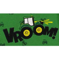 Infant John Deere Green & Yellow Vroom! Short Sleeve Onesy