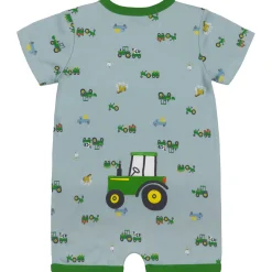 Infant John Deere Green Tractor Romper Short Sleeve Onesy