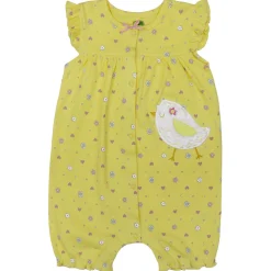 Infant John Deere Sunshine Yellow Baby Chick Romper