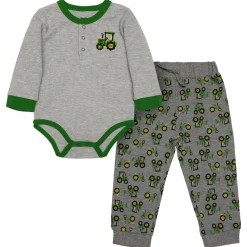 Infant John Deere Tractors Long Sleeve Bodyshirt & Sweatpants Set