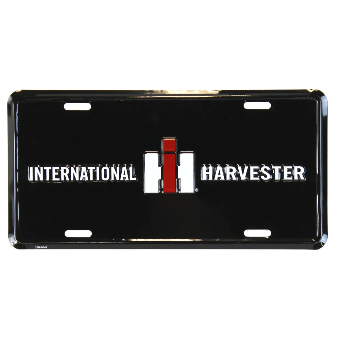 International Harvester Black 12in x 6in License Plate