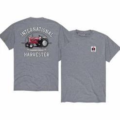 International Harvester Classic Turbo Heather Gray Short Sleeve T-Shirt